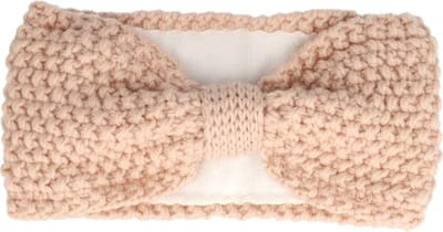 Haarsoires Haarband Knoop 10cm – Effen Kleur – Gebreide Stof – Lichtroze