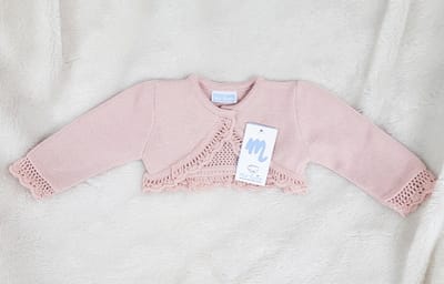Mac Ilusion Gebreid Vestje/Bolero Meisjes | 9275 | Oud Roze/Nimphea | 1 maand | maat 56