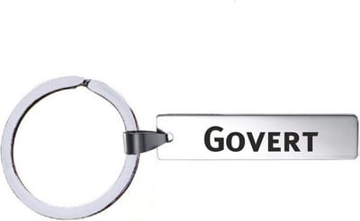 Sleutelhanger Met Naam - Govert - RVS