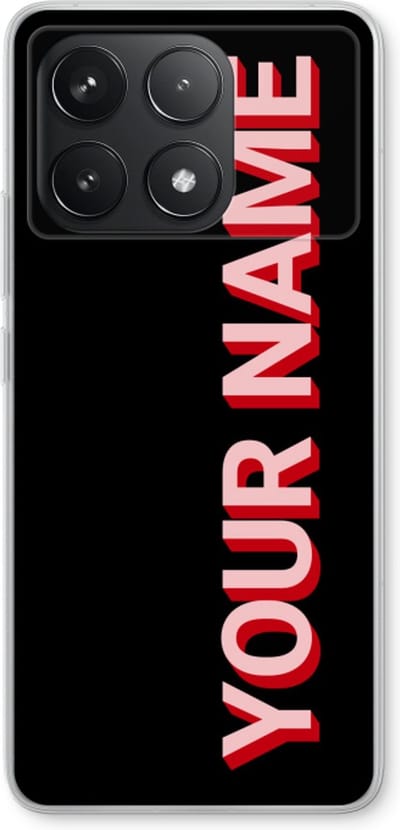 Gepersonaliseerd - Case Company® - Hoesje geschikt voor Xiaomi Poco F6 Pro hoesje - Namecase - Soft Cover Telefoonhoesje - Bescherming aan alle Kanten en Schermrand
