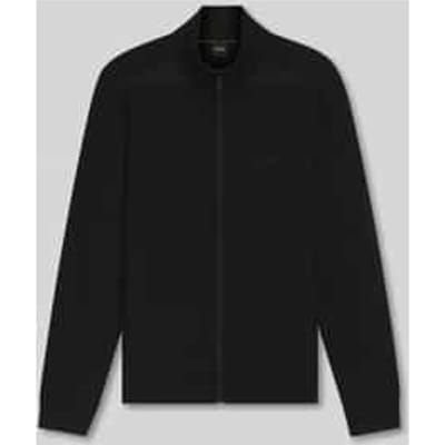 Regular fit gebreid jack van viscosemix model 'KN_LEAGUE FZ'