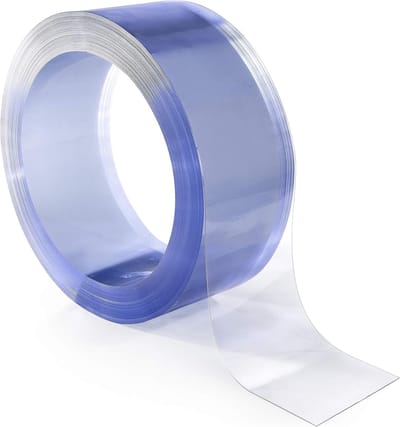 Strookgordijn PVC - Lamellengordijn Deurstroken - Ruimte Verdelen - Zachte PVC Lamellen - 20 cm breed - transparant