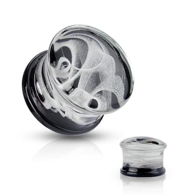 6 mm Double-flared plug glas smoke design