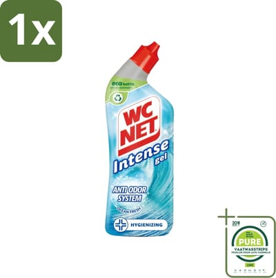 1 x WC Net - Toiletreiniger - Gel - Ocean Fresh - Verwijderd Geuren - 750 ml - Toilet Schoonmaak - Wc Reiniger - Geurverwijderaar - Ocean Fresh - Langdurige Geur