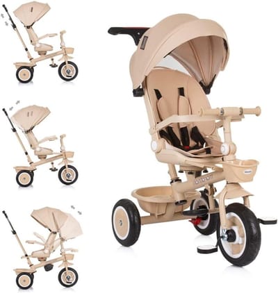 Driewieler - Loopfiets Kinderen - Buiten Spelen - Omkeerbare Zitting - 92 x 46 x 99 cm - Beige
