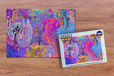 Puzzel Kunst - Vormen - Kleur - Psychedelisch - Legpuzzel - Puzzel 1000 stukjes volwassenen
