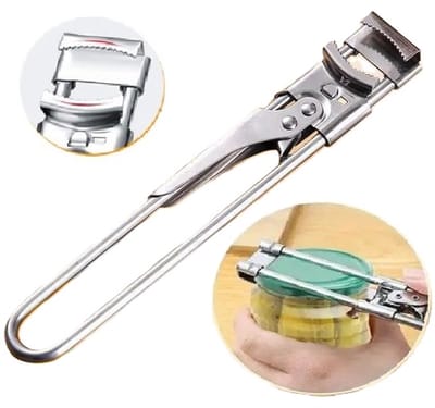 Allesopener I Dekselopener I Blikopener I Flesopener I Potopener I Multifunctionele Opener I Antislip Grip I RVS