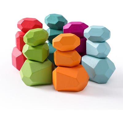 Houten Regenboogstenen Blok Kleurrijk Houten Bouwblok Regenboog Stapelaar Balancerende Steen Montessori Educatief Speelgoed Kinderen