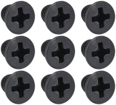 Dailygoods- Verzonken Schroeven 50 Stuks - M3 - Gegalvaniseerd - Dip Spin Zwart Coating - Professioneel Gereedschap - Verzonken Ontwerp