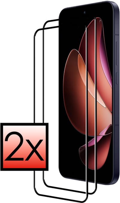 Screenprotector - 2 Stuks - Geschikt voor Oppo Reno 13 Pro - Full Cover - Beschermglas - Gehard Glas - Tempered Glass - Screen Protector