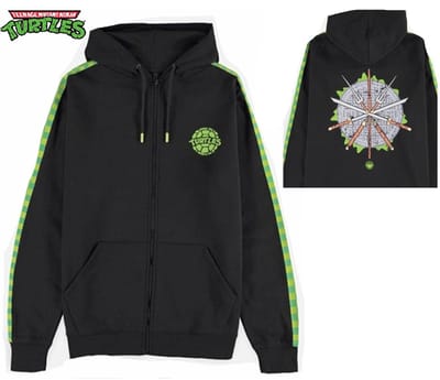 Teenage Mutant Ninja Turtles Vest met capuchon -M- Graphic Art Zwart