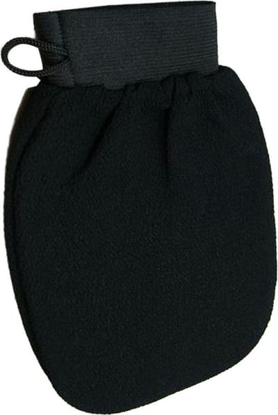 Hiden - Scrub handschoen - Washandje - Scrub Gezicht - Scrub Lichaam - Hamam - Douche Handschoen - Zwart