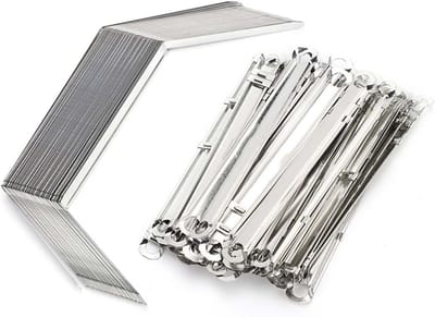 50 Stuks Paper Fasteners voor Mappen, Geschikt voor 350 Bladen, 80mm Gatafstand, Ideaal voor Thuis en Kantoororganisatie