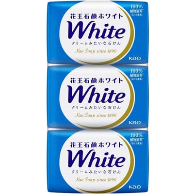 Kao - White Body Soap Floral - 85g × 3