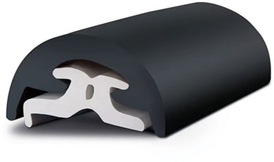 Tessilmare Pvc Radiale Fender Ondersteunende Waterrail Zilver 30 mm
