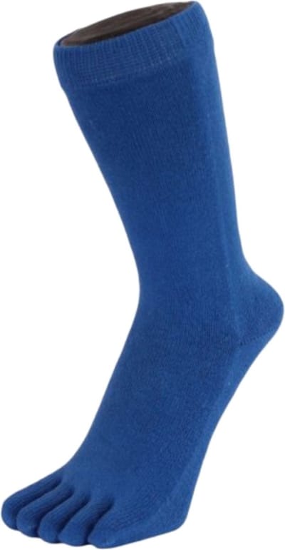 TOETOE Everyday Mid-Calf effen teensokken - Blauw - 35-46 - Teensokken