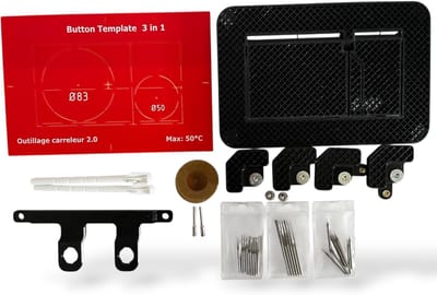Tegelplaathouder Set - Boorsjabloon Tegels - WC Installaties - Magnetisch Uitlijnen - 28x20x6 cm