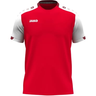 Jako Dynamic T-Shirt Heren - Rood / Wit / Donkerrood | Maat: 3XL