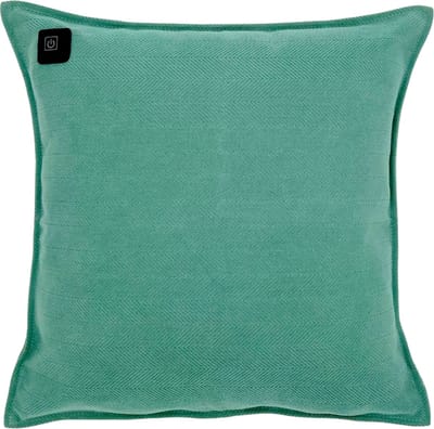 Draadloos Warmtekussen – Chenille stof – Turquoise – Inclusief 10.000mAh Powerbank – Infrarood Kussen heeft ook een geïntegreerde 2,5m Kabel voor direct gebruik in Stopcontact & USB poort