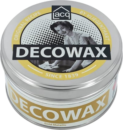 Lacq Decowax Gold Metallic - Decoratieve Interieurwas - Wax- 370 ML - Hout- Vloeren - Meubels