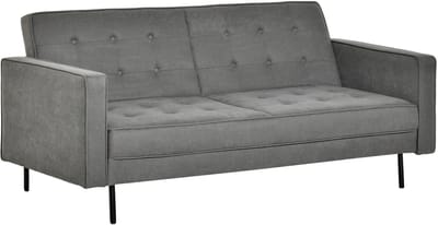 Slaapbank - Uitklapbaar - Slaapstoel - Logeerbed - Zetelbed - Slaapfauteuil - Vouwbed - 2 persoons - Zeer comfortabel - Grijs