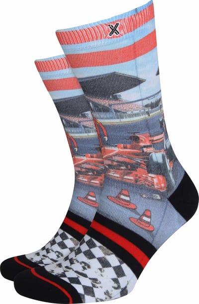Xpooos Sokken Racing - Maat 39-42 - Heren - Halfhoge sokken