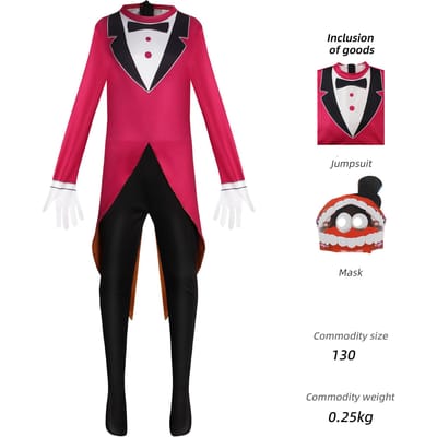 Pomni cosplay kostuum anime verbluffend digitaal circus tekenfilm uniform hoed handschoenen meisjes jongens kinder kostuums Halloween feest 120&Other blauw