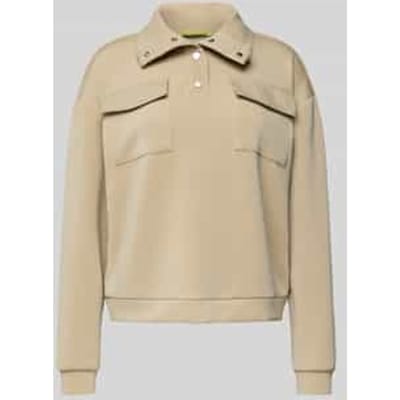 Scotch & Soda Tencel Utility Sweatshirt Plaza Taupe Größe: S | Longsleeves Outlet | Damen | Schwarz