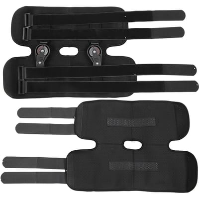 Genouillère Courte Réglable avec Attache à Serrage Ligamentaire Genouillère Support Protecteur (M) M
