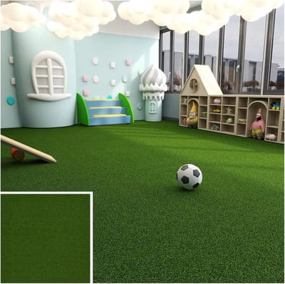 Kunstgras Tegels - Tapijt Gazon - Vloer Decoratie - Schokabsorberend - 50 x 50 cm - Groen