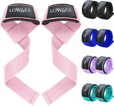 Gym Gewichthefbanden - Powerlifting Straps - Gevoerde Neopreen en Siliconen Riemen voor Sportschool