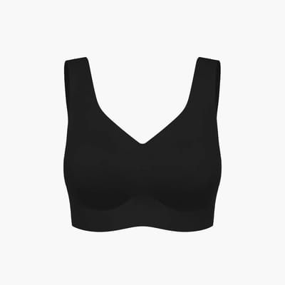 cfab - Comfort Minimizer Rugondersteunende BH - Zwart - M - BH Zonder Beugel Voorgevormd - Ondergoed - Naadlos