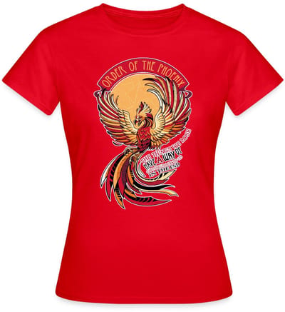 Harry Potter Phoenix Fawkes T-Shirt Dames