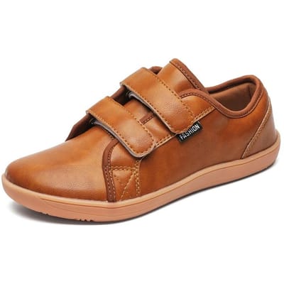 Dames Casual Schoenen Brede Teen Barefoot Schoenen Mode Leren Flats Mininalistisch Zero Drop Wandelsneakers Voor Dames Schoenen 40 bruin