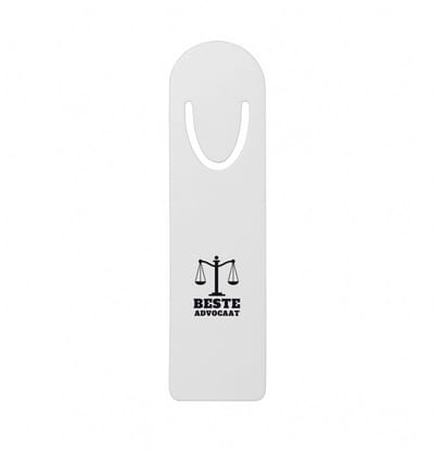 Hacebo® - beste advocaat metalen boekenlegger - Beste advocaat - collega - cadeau Bladwijzer boekenleggers - 12.7 cm x 3.2cm