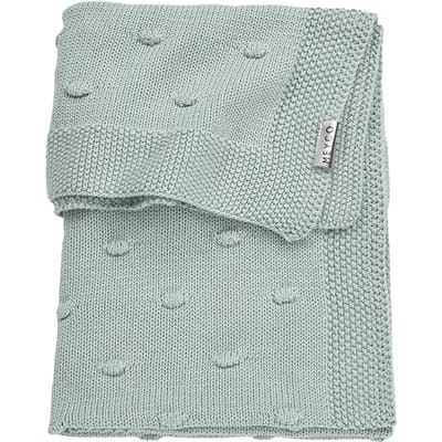 Meyco Baby Knots wiegdeken - stone green - 75x100cm - 1.0 TOG