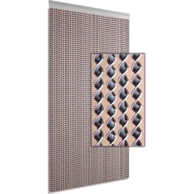 Degor Vliegengordijn Nova - 90x210cm - Grijs/wit - Huisdiervriendelijk