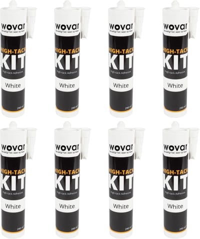 High Tack Kit Wit in Koker 290 ml montagekit | Doos 12 stuks