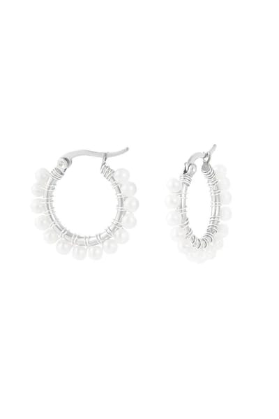 Oorringen Parels - Zilver - Yehwang - Jewelleries.nl - Zomer