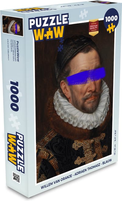 Puzzel Willem van Oranje - Adriaen Thomasz - Blauw - Legpuzzel - Puzzel 1000 stukjes volwassenen