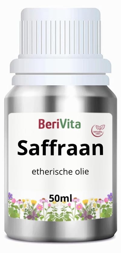Saffraanolie 50ml - Pure Etherische Olie van Saffraan Bloemen - Safraan, Saffron, Crocus sativus Oil