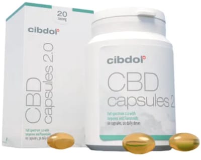 Cibdol - 20% CBD capsules 2.0 (60 stuks - 16 mg per capsule) - hennep - cannabis - THC - cannabidiol