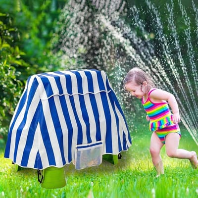 Watertafelhoes - Beschermhoes Tafel - Buiten Spelen - Stof- en Waterdicht - 94 x 56 x 65 cm - Donkerblauw