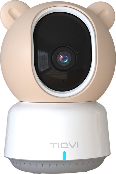 Tiqvi - Smart Babyfoon Incl. Monitor & Camera - 1080P - WiFi & Calex Smart App - Nightvision