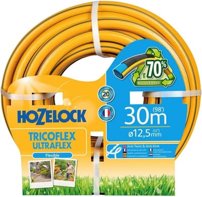 Slang Tricoflex Ultraflex 30m - Weerbestendig, anti-twist en anti-knikslang, 5-laags structuur, 40% gerecycled PVC, 20 jaar garantie