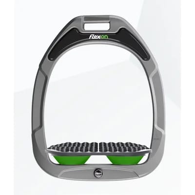 Aluminium/Grijs/Groene Endurance Beugels Flex-On Green Composite
