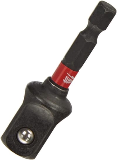 50mm Steeksleutel Inzetstuk, 1/4 inch Hex naar 1/2 inch Vierkant, Voor Professioneel Gebruik en Klussen