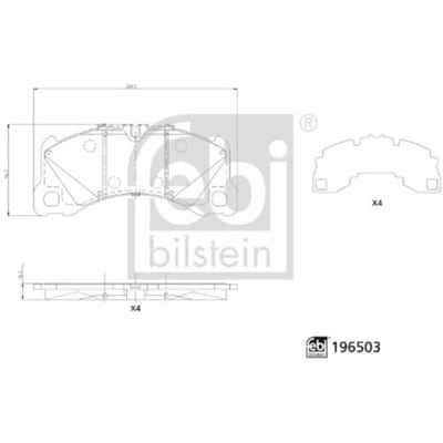 Remblokset FEBI BILSTEIN 196503