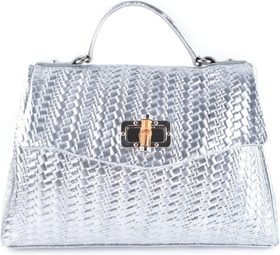 Giuliano handtas Babette - Zilver - Metallic - Made in Italy