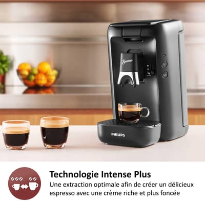 Philips Senseo Maestro Koffiepadmachine CSA260/51 - Keuze uit 1 of 2 Kopjes - Instelbare Intensiteit - Automatische Uitschakeling - Groot Waterreservoir - Grijs